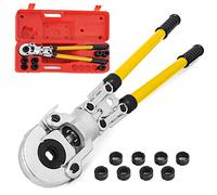 VEVOR Pinza a Crimpare U16, U20, U25, U32, TH16, TH20, TH26, TH32 mm, Pinza a Pressione 6 T Forza di Pressione, Pinza a Crimpare con Testa Rotante a 360 ° e Impugnatura Ergonomica