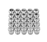 VEVOR Pinza a Molla ER32 25 Pezzi 1/16"-13/16" 1.6-20.6mm TIR 0.0006" 15μm con 25 Scatole Etichettate per Macchina per Incidere CNC, Fresatrice, Tornio, Trapano, Pressa