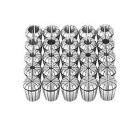 VEVOR Pinza a Molla ER32 25 Pezzi 1/16"-13/16" 1.6-20.6mm TIR 0.0006" 15μm con 25 Scatole Etichettate per Macchina per Incidere CNC, Fresatrice, Tornio, Trapano, Pressa