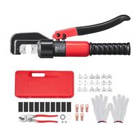 VEVOR Pinza Crimpatrice Idraulica 4-70 mm² Pinza a Crimpare Idraulica Capicorda per Terminali in Alluminio Rame AWG12-2/0 Accessori Inclusi in Valigetta Portatile, Set di Pinza di Crimpaggio per Cavi