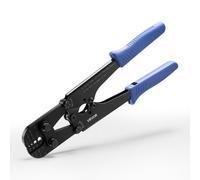VEVOR Pinza Crimpatrice per Funi Metalliche 1,2-3,17 mm, Pinza con Marcature Metriche e Imperiali, Forza Regolabile, per Lavori Manicotti Ovali e Doppi in Alluminio Manicotti in Rame Guaine Alluminio
