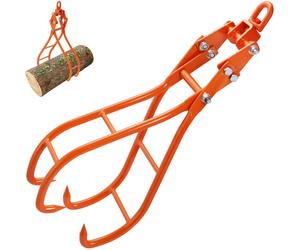 VEVOR Pinza Forestale per Tronchi 914,4 mm Pinza di Sollevamento per Tronchi di Legno Ganci 4 Griffe Girevoli Portata max. 1500 kg Pinza per Legno in Acciaio per Trattori Camion ATV Carrelli Elevatori