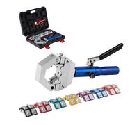VEVOR Pinza Idraulica per Crimpatura per Tubi Idraulici AC Hydra-Krimp con 7 Matrici a Scatto, Utensile Manuale per Riparazioni di Automobili e Aria Condizionata, con Custodia per il Trasporto