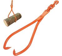 VEVOR Pinza per sollevamento tronchi, Pinza per sollevamento tronchi da 32 pollici a 2 artigli, Pinza per sollevamento tronchi in acciaio rotante, Capacità carico 700 kg/1543 libbre