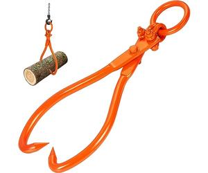 VEVOR Pinza per Tronchi con Gancio Sollevamento di Grossi Tronchi Pinza Forestale per Legna e Tronchi Capacità Carico Massima 350kg, Pinza per Tronchi Apertura Massima Fino a 494 mm, Pinza per Legno