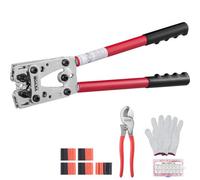 VEVOR Pinze Crimpatrice Capocorda Terminali Batteria AWG10-1/0 in Rame Alluminio