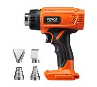 VEVOR Pistola Termica Senza Filo, Pistola Aria Calda Compatibile Batterie al Litio 20V, Pistola Termoretraibile max 550 °C 400W, 6 Temperature per Tubi Termoretraibili, Rimozione Vernice