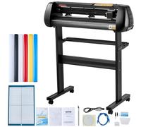 VEVOR Plotter da Taglio, 28,3 Pollici velocità di Taglio 10-800 mm 16 MB Plotter per Tagliare in Vinile con Software per Pubblicizzare Incisioni, Pellicole per Lettere a Trasferimento