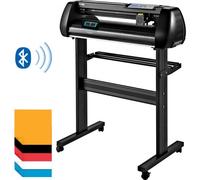 VEVOR Plotter da Taglio, 34,3 Pollici Velocità di Taglio 20-800 mm/s 4 MB Plotter per Tagliare in Vinile con Software per Pubblicizzare Incisioni, Pellicole per Lettere a Trasferimento Termico, ecc.