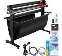 VEVOR Plotter da Taglio Vinile Semiautomatica con Luce Guida a LED, Modello KH-1350A 1350mm Potenza 95W Taglierina per Plotter Vinile per Adesivi per Auto, Segnali Stradali, Palloncini, Caschi, Nero