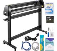VEVOR Plotter per Tagliare in Vinile con Software SignCut, KI-1350A 1350 mm Plotter da Taglio Vinile con Display LCD per Pubblicizzare Incisioni, Pellicole per Lettere a Trasferimento Termico, ecc.