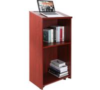 VEVOR Podio per Conferenze 60x36x120 cm Podio per Presentazioni in Legno MDF Piano Inclinato con Ripiano Leggio in Piedi, Podio 120cm per Lettura Conferenza da Ufficio Scuola Chiesa in Legno Marrone