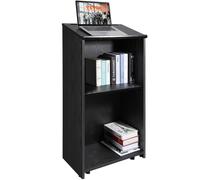 VEVOR Podio per Conferenze 60 x 36 x 120 cm Podio per Presentazioni in Legno MDF Piano Inclinato con Ripiano Leggio in Piedi, Podio 120cm per Lettura Conferenza da Ufficio Scuola Chiesa in Legno Nero