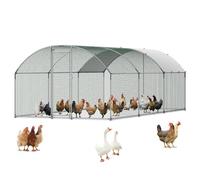 VEVOR Pollaio Metallico 3 x 6 x 2 m da Esterno con Copertura Impermeabile