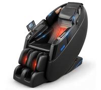 VEVOR Poltrona da Massaggio, Sedile Rilassante 4D con Poggiapiedi Estensibile, Modalità Automatiche Airbag Riscaldamento Zona Lombare e Gambe, Altoparlante Bluetooth, Controllo Touchscreen, per Relax