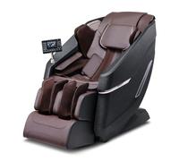 VEVOR Poltrona Massaggiante con Binario SL flessibile, Poltrona Reclinabile 3D Zero Gravità Shiatsu, Varie Modalità Automatiche, Riscaldamento, Altoparlante Bluetooth, Airbag, Rullo Poggiapiedi