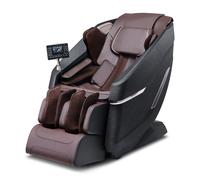 VEVOR Poltrona Massaggiante con Binario SL flessibile, Poltrona Reclinabile 3D Zero Gravità Shiatsu, Varie Modalità Automatiche, Riscaldamento, Altoparlante Bluetooth, Airbag, Rullo Poggiapiedi
