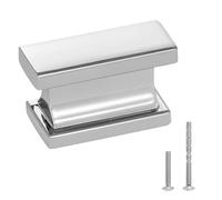 VEVOR Pomelli per Mobili, 10 Pezzi, Maniglie per Cassetti e Porte in Lega di Zinco da 36 mm, Pomelli Solidi Rettangolari, Ferramenta per Armadietti con Viti per Bagno e Cucina, Colore Cromato