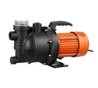 VEVOR Pompa a Getto Pozzi Poco Profondi 1300 W Pompa a Getto in PP Flusso max 4800 L/h per Sistema Irrigazione da Giardino Prato Altezza di Aspirazione 8m Riempimento Piscina con Schermo LCD