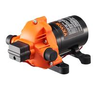 VEVOR Pompa a Membrana 12V, 3,5 GPM 13,25 L/min, Pompa per Acqua a 3 Camere 12 Volt CC con Pressostato Automatico 40-100 PSI Regolabile, 50 PSI, Porta MNPT per Camper Yacht Food Truck Camper Nautica