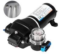 VEVOR Pompa a Membrana ad Alta Pressione FL-40 40PSI Pompa a Membrana per Acqua Spruzzatore Autoadescante 17L / min 12V, Utilizzo Camper/Barca/RV/Giardino/Industria Agricola