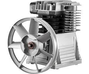 VEVOR Pompa a Testa del Compressore Aria 375L 3KW Tipo di Pistone Testa della Pompa a Doppio Cilindro 1300tr / min 1 Stadio 11 Bar Costruzione della Testa della Pompa a Cilindro in Alluminio
