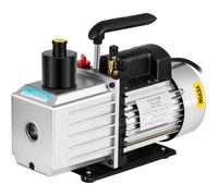 VEVOR Pompa a Vuoto 35,6 x 12,7 x24,4 cm Pompa a Vuoto per Aria Condizionata 226,53 L/min a Due Stadi 220V 0,3PA Strumento HVA per Vuoto Ultimate per Riparazione di Automobili Evacuazione Sotto Vuoto