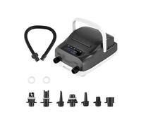 VEVOR Pompa per Sup, 7 Ugelli di Gonfiaggio, Pompa ad Aria SUP a Doppio Stadio con Funzione di Spegnimento Automatico e Connettore per Auto a 12 V CC, per Paddle Board Gonfiabili, Tende e Materassini
