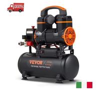 VEVOR Pompa Compressore d'Aria aria Portatile Silenzioso a Secco 8 litri 900W