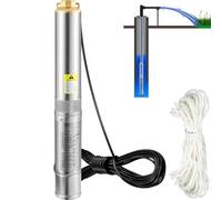 VEVOR Pompa d'Acqua Sommersa 750W 105L/min in Acciaio Inox Prevalenza Max. 62 m