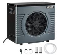 VEVOR Pompa di Calore per Piscina Fuori Terra Riscaldatore Elettrico per Piscina max. 18 m³ COP max. 5,29, Pompa di Calore Temperatura di Riscaldamento tra 15-40 ℃ Potenza Nominale 4920 W