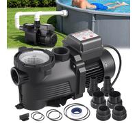 VEVOR Pompa per Piscina Fuori Terra per Filtrazione 400W 11100 L/h, Kit Pompa di Filtrazione per Piscine Fuori Terra Velocità Singola con Cestello Filtrante 3450 giri/min Prevalenza max. 10 m