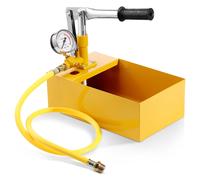 VEVOR Pompa di Prova Idrostatica, Max. 25 Bar/362 PSI, Kit Tester della Pressione dell'Acqua Manuale Idraulico a Valvola Singola, Serbatoio dell'Acqua da 1,4 Gal, Tubo da 3 Piedi Esterno 1/2 pollici