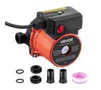 VEVOR Pompa di Ricircolo dell'Acqua Calda, Kit Pompa di Ricircolo Istantanea da 38 L/min, con Timer, 100 W CA 220-240 V, Connettore da G3/4 a G1/2, Controllo a 3 Velocità Testa in Ghisa