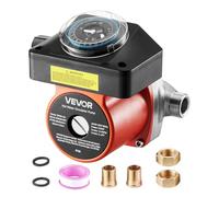 VEVOR Pompa di Ricircolo dell'Acqua Calda, Kit Pompa di Ricircolo Istantanea da 38 L/min, Sistema di Circolazione con Timer, 100 W CA 220-240 V, Connettore da G3/4 a G1/2, per Caldaia Solare