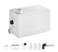 VEVOR Pompa di Sollevamento per Acqua Grigie Doccia Cucina 350W 120L/min | Pompa per Acque Grigie Sistema Separazione Acqua-Elettricità, 3 Attacchi Ingresso, Prevalenza 8 m, Bagno, Lavello, Cantina
