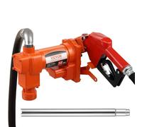 VEVOR Pompa di Trasferimento Carburante, 12 V CC 16 GPM 1/4 CV, Pompa di Estrazione Benzina con Ugello Automatico, Tubo di Scarico Aspirazione per Benzina, Cherosene