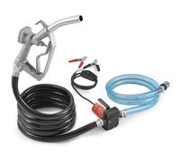 VEVOR Pompa di Trasferimento Carburante, 12 V CC 5 GPM 1/7 HP, Pompa Elettrica Portatile con Ugello Carburante, Spegnimento Automatico, Tubo Flessibile Lungo per Benzina Diesel Miscele di Metanolo