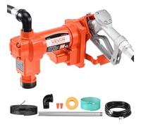 VEVOR Pompa di Trasferimento Carburante, Pompa Diesel 12 V CC 20 GPM 1/4 CV, Pompe di Estrazione con Ugello Manuale, Tubo di Scarico e Tubo di Aspirazione, per Benzina, Diesel, Cherosene