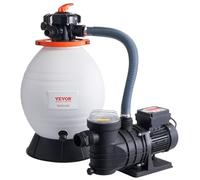 VEVOR Pompa Filtro a Sabbia Piscina Fuori Terra 18000 L/h 850 W Valvola a 6 Vie