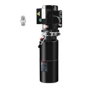VEVOR Pompa Idraulica AC 220V Capienza ca. 9,5L Centralina Idraulica ad Azione Singola Flusso d'Olio ca. 6,4 L/min Pressione Massima di 22 MPa, Pompa per Montacarichi Auto Camion Rimorchio da Garage