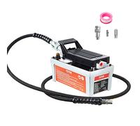 VEVOR Pompa Idraulica ad Aria Azionata da Pedale Ingresso Aria NPT 1/4" con Tubo 2m Capacità dell'Olio 1,6L, Pompa Pneumatica a Pedale Pressione Max. 10000 PSI con Tubo 2m Capienza del Serbatoio 1,6L