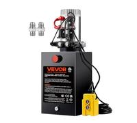 VEVOR Pompa Idraulica CC 12V Capienza ca. 14 L Centralina Idraulica ad Azione Doppia Flusso d'Olio ca. 3,44 L/min Pressione Massima di 22 MPa, Pompa per Montacarichi Auto Camion Rimorchio da Garage