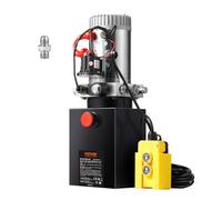 VEVOR Pompa Idraulica CC 12V Capienza ca. 8 L Centralina Idraulica ad Azione Singola Flusso d'Olio ca. 3,44 L/min Pressione Massima di 22 MPa, Pompa per Montacarichi Auto Camion Rimorchio da Garage