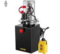 VEVOR Pompa Idraulica Hydraulic Pump 12V DC Singola Agendo con Serbatoio d'Acciaio per Elevatore (6L)