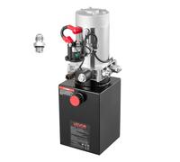 VEVOR Pompa Idraulica per Elevatore 1600 W Azione Singola Pressione 2320-2900 PSI Centralina Idraulica Rimorchio Ribaltabile con Serbatoio Olio in Metallo Volume 2,1 mL/r da Officina Garage, Nero