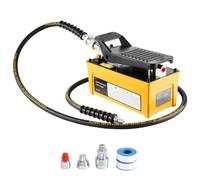 VEVOR Pompa Idraulica Pneumatica da 703,06 kgf/cm² Pompa a Pedale Azionata ad Aria con Guscio in Alluminio, Serbatoio 1,6 L Uscita Olio NPT da 16,66 mm Ingresso NPT da 13,7 mm per Pressa Idraulica