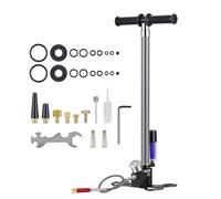VEVOR Pompa Manuale PCP Alta Pressione Portatile con Filtro Olio-Umidità e Manometro, Pompa a Mano per Fucile Aria Compressa, Carabina PCP, Paintball, Bombola Subacquea, Bici