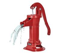VEVOR Pompa Manuale per Pozzo, Sollevamento Massimo di 7,6 m, Pompa Manuale per Acqua in Ghisa Antica, Attacco NPT, Facile Installazione, Vecchio Stile per Giardino Esterno, Stagno, Rosso