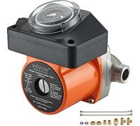 VEVOR Pompa per Circolazione dell'Acqua Calda per Impianti Domestici 100W Flusso Max. 38L/min Pressione fino a 0,6bar, Pompa di Circolazione per Acqua Caldaia Rumore Basso 3dB Acciaio Inox 304 2,7 kg